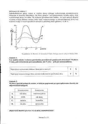 Egzamin gimnazjalny 2012 - CZĘŚĆ PRZYRODNICZA: GEOGRAFIA, FIZYKA, CHEMIA, BIOLOGIA 25.04.2012 - ROZWIĄZANIA, ODPOWIEDZI, ARKUSZE. Test gimnazjalny 2012