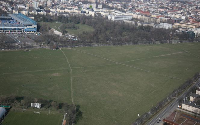 Kraków z lotu ptaka w czasie kwarantanny