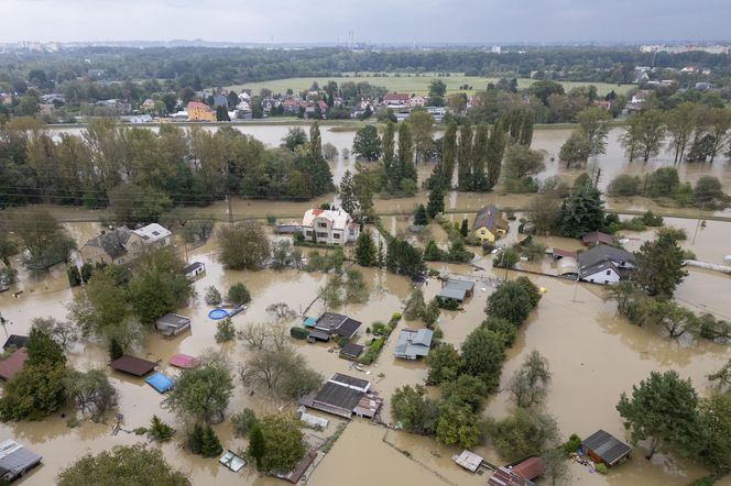 Sytuacja powodziowa. Ostrawa, Czechy