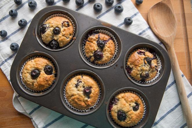 dietetyczne muffinki z borówkami