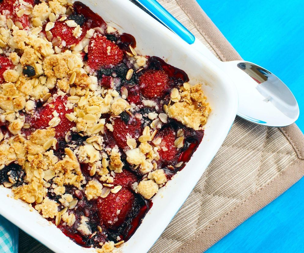 zapiekanka owsiana z owocami