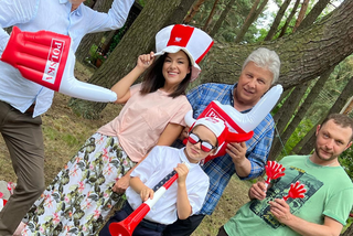 M jak miłość po wakacjach 2022: Piotrek (Marcin Mroczek), Kinga (Katarzyna Cichopek), Misiek (Aleksander Bożyk), Wojtek (Emilian Kamiński), Wiesiek (Marcin Zarzeczny)