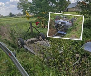 Tragiczny wypadek na Mazowszu! Auto dachowało, pasażer zginął na miejscu