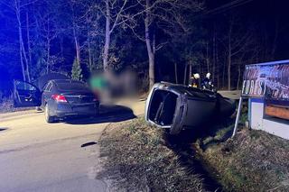 Zderzenie dwóch osobówek w Zaczarniu