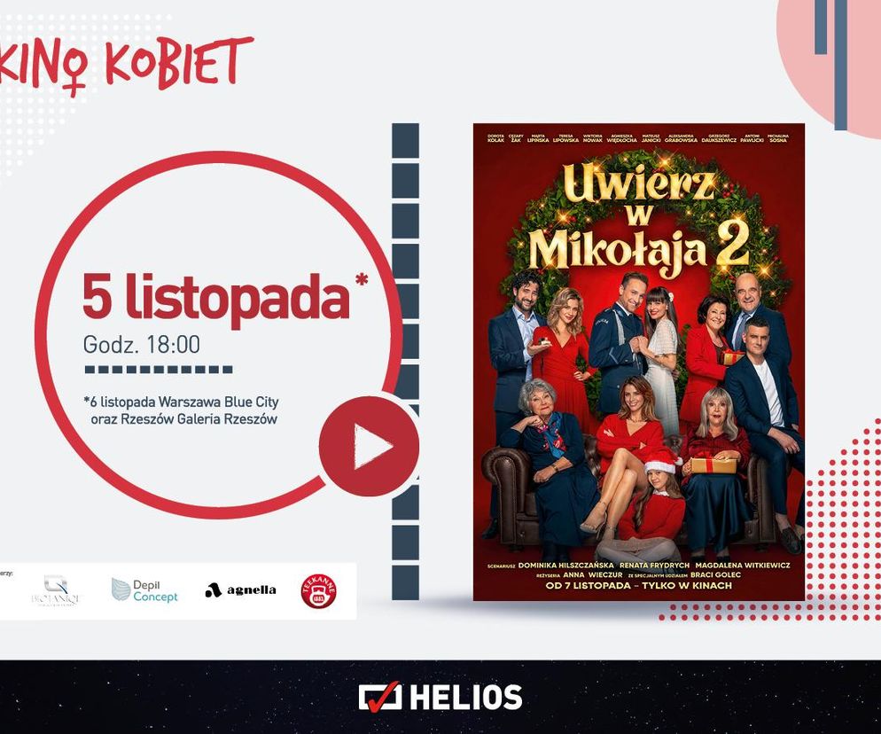 Kino Helios Siedlce zaprasza 5 listopada na film „Uwierz w Mikołaja 2”