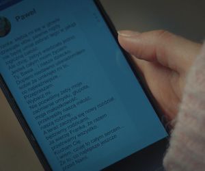 M jak miłość, odc. 1849. Wiadomość Pawła do Franki