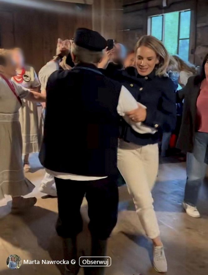 Porwał Martę Nawrocką do tańca 