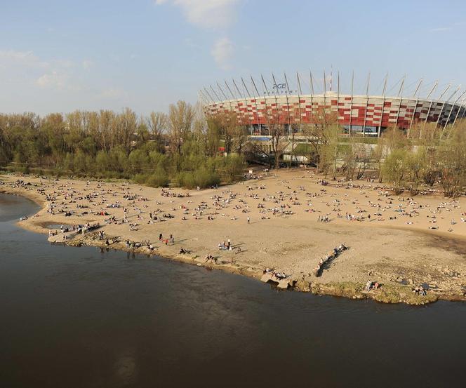 Największa plaża w Warszawie