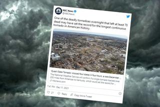USA: Jednej nocy przeszło 30 tornad! Co najmniej 79 ofiar śmiertelnych! Joe Biden: Niewyobrażalna tragedia 