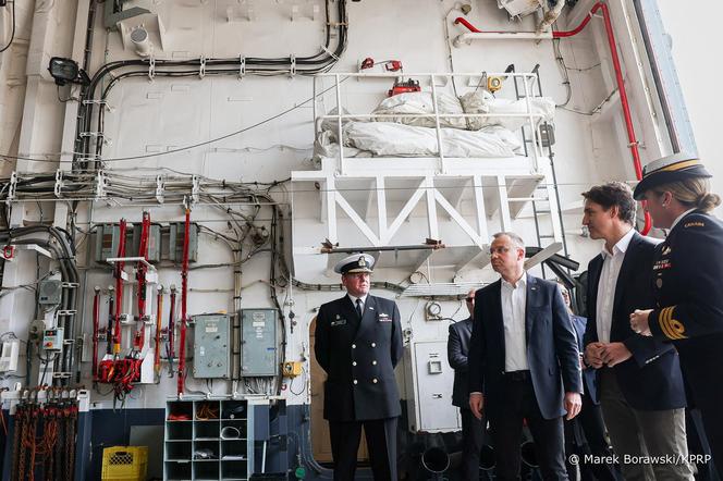 Prezydent RP Andrzej Duda i premier Kanady Justin Trudeau. Spotkanie z Premierem Kanady w bazie marynarki wojennej Canadian Forces Base Esquimalt