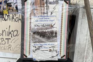 Manifest mieszkańca Kraśnika nieopodal rynku