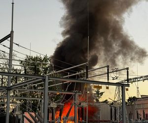 Pożar stacji przekaźnikowej