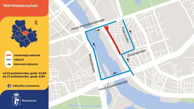 Kierowcy w Warszawie muszą przygotować się na duże utrudnienia w ruchu drogowym.