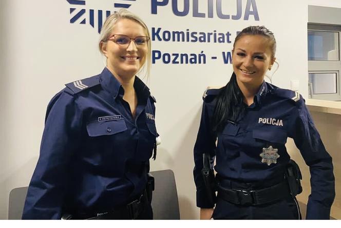 Cudowny gest pięknych policjantek z Poznania. Starsza Pani nie kryła wzruszenia