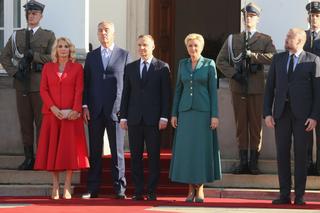 Agata Duda i pierwsza dama Czarnogóry w takich samych strojach. Która wypadła lepiej?