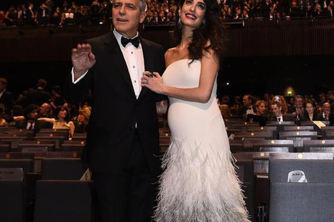 George Clooney i Amal Clooney na gali Cezary 2017