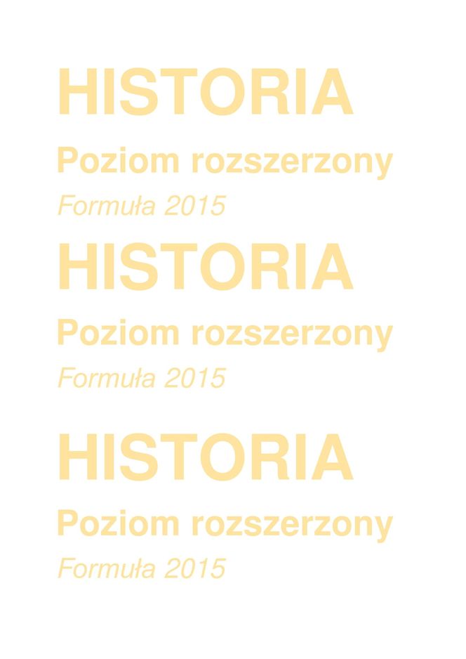 Matura 2025 historia rozszerzona - arkusz CKE 19.05.2025 - Formuła 2015