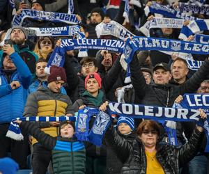 Kibice na meczu Lech Poznań - Ruch Chorzów