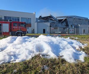 Pożar hali w Natolinie