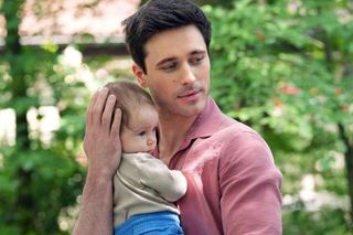 Barwy szczęścia odc. 3089. Cezary (Marcel Opaliński), jego syn Czarek (Tadeusz Łaczkowski) 