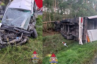 Tragiczny wypadek na DK 10 w Cerpicach. Jedna osoba nie żyje, trasa zablokowana!