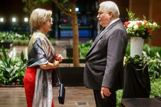 Lech Wałęsa z żoną Danutą
