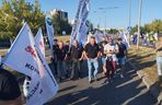 Protest górników w Jastrzębiu-Zdroju. Blokują kluczowe rondo i główne drogi