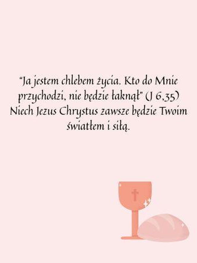 Dedykacja na komunię do książki
