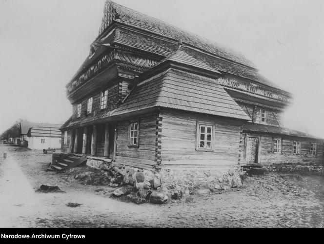 Jeziory, drewniana bożnica, 1918 - 1939 rok