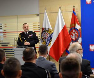 Wręczono odznaki Świętego Floriana i innne medale strażakom. Wśród zasłużonych wójt Gminy Iława