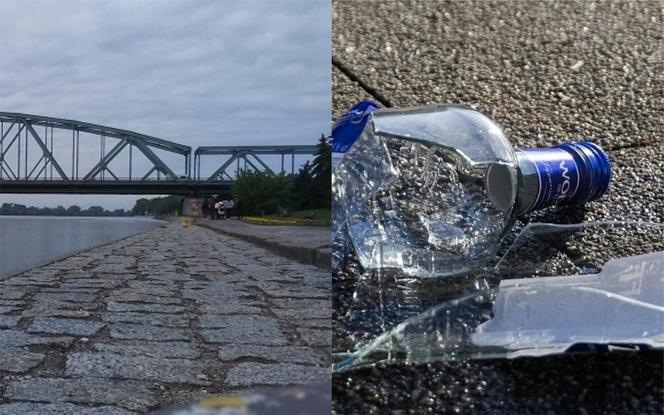 Toruń: Kompletnie pijany 15-latek na Bulwarze Filadelfijskim! Szokujący widok