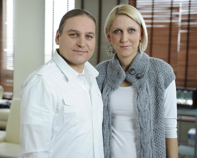 Paweł Golec z żoną Katarzyną w 2010 roku