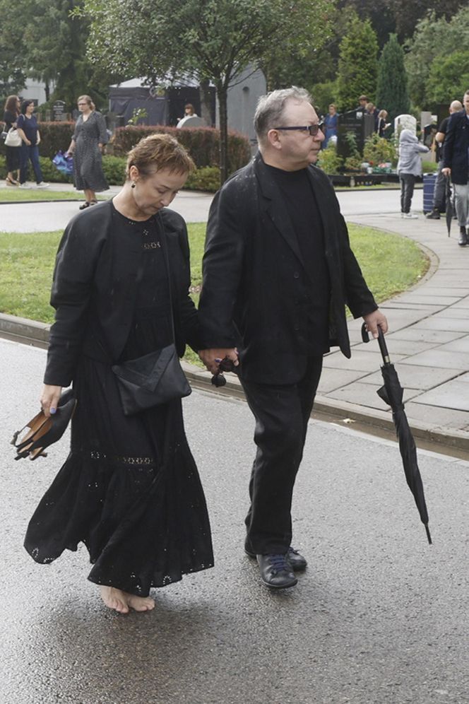 Gabriela Muskała boso na pogrzebie Joanny Kołaczkowskiej