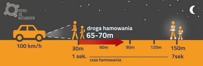 Strażnicy miejscy z Leszna rozdawali rowerzystom kamizelki odblaskowe