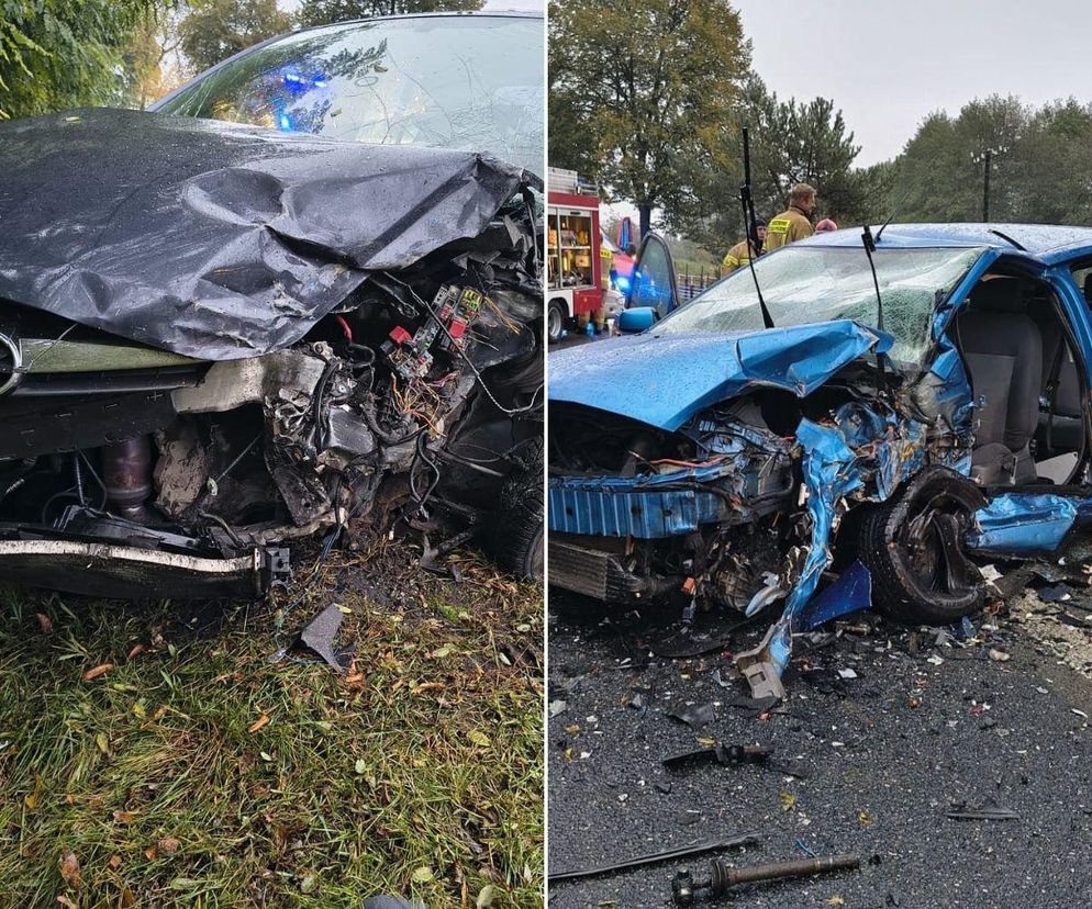 Czołowe zderzenie na DK60! Pięć osób walczy o życie w szpitalu