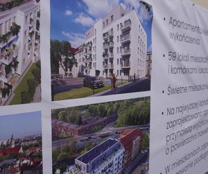 Postępują prace nad nowym apartamentowcem w centrum Olsztyna. Zobacz nowe zdjęcia