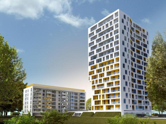 Dwa nowe budynki mieszkaniowe, w kolejnym etapie (A) budowy Osiedla Innova – Apartamenty Innova