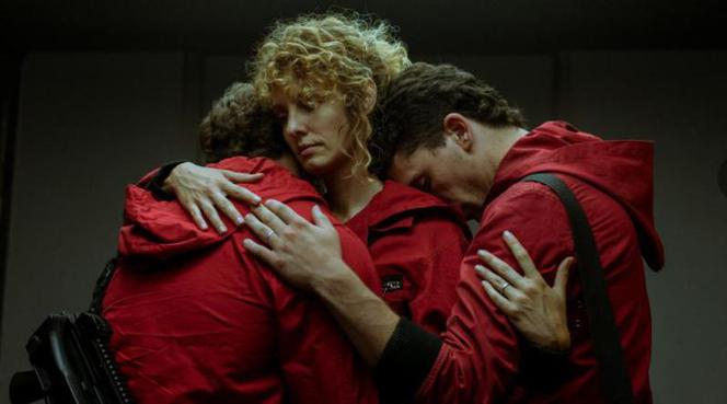 Dom z papieru 5: Denver (Jaime Lorente), Sztokholm (Esther Acebo), Bogota (Hovik Keuchkerian) 