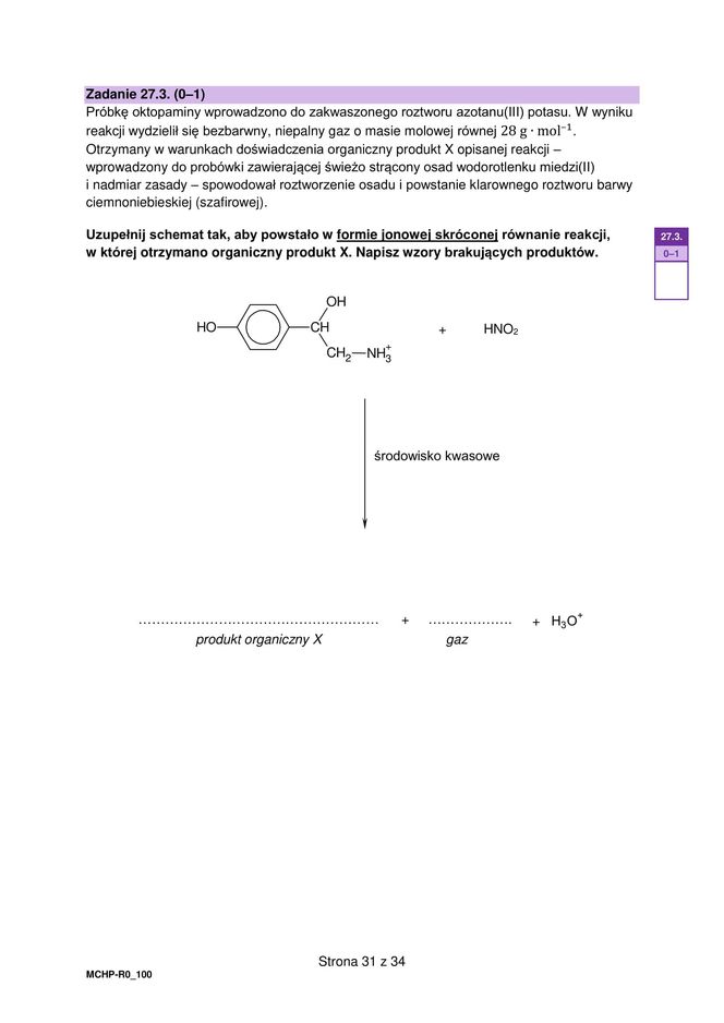 Matura 2025 chemia rozszerzona - arkusz CKE 16.05.2025 - Formuła 2023