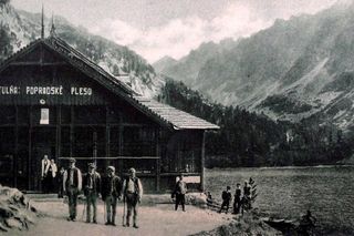 Schronisko nad Popradzkim Stawem w 1888 r.