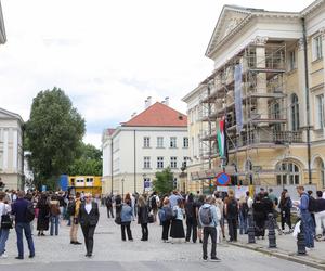 Protest studentów Uniwersytetu Warszawskiego w obronie Palestyny