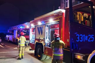 Pożar budynku wielorodzinnego w Bielsku-Białej