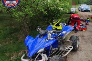 Młody mężczyzna rozbił się na quadzie