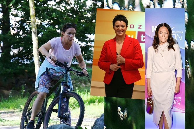 Ewa Drzyzga z mężem na rowerach. "Operacje plastyczne nie są dla mnie!"