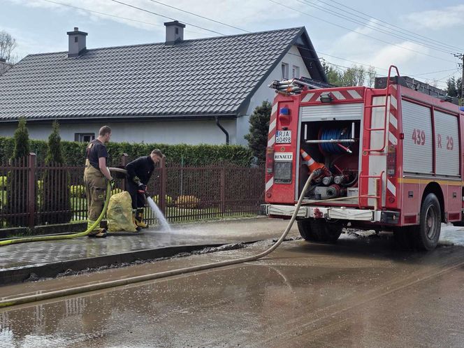 Pawłosiów po powodzi.