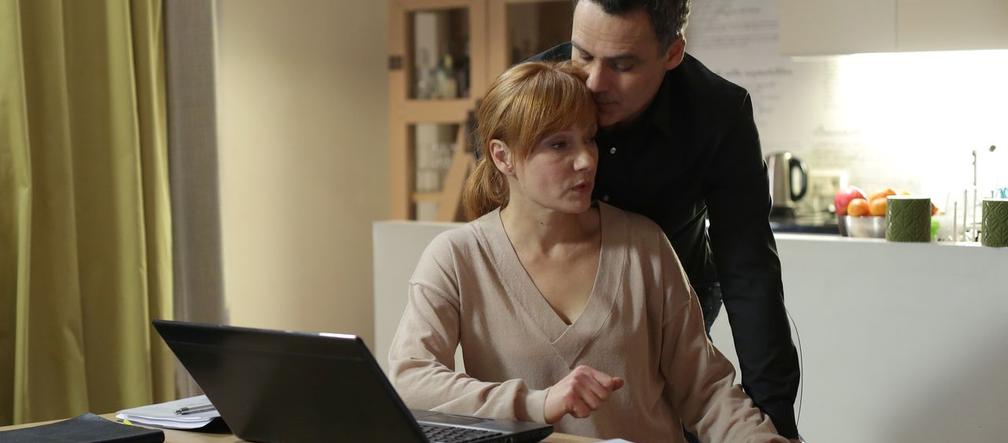 M jak miłość, odcinek 1369, Agnieszka (Magdalena Walach), Jacek (Jan Wieczorkowski)