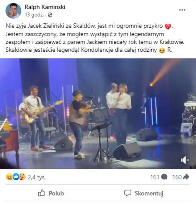 Tak gwiazdy muzyki żegnają Jacka Zielińskiego. Łzy same cisną się do oczu