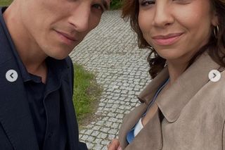 M jak miłość na planie. Aneta (Ilona Janyst), Olek (Maurycy Popiel)