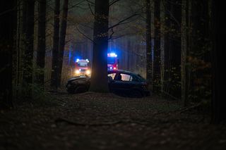 Wypadek BMW pod Zbąszyniem. Co stało się z pięcioma osobami w pojeździe?