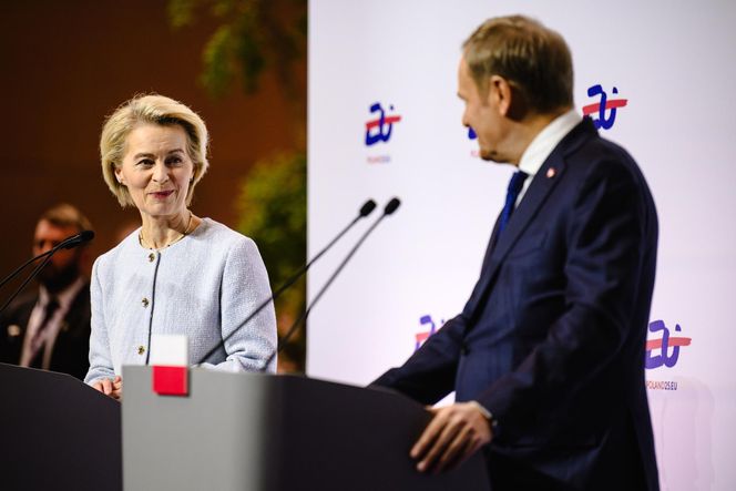 Donald Tusk spotkał się z Ursulą von der Leyen. Zapowiada deportacje cudzoziemców